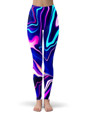 Electric Night Light Leggings