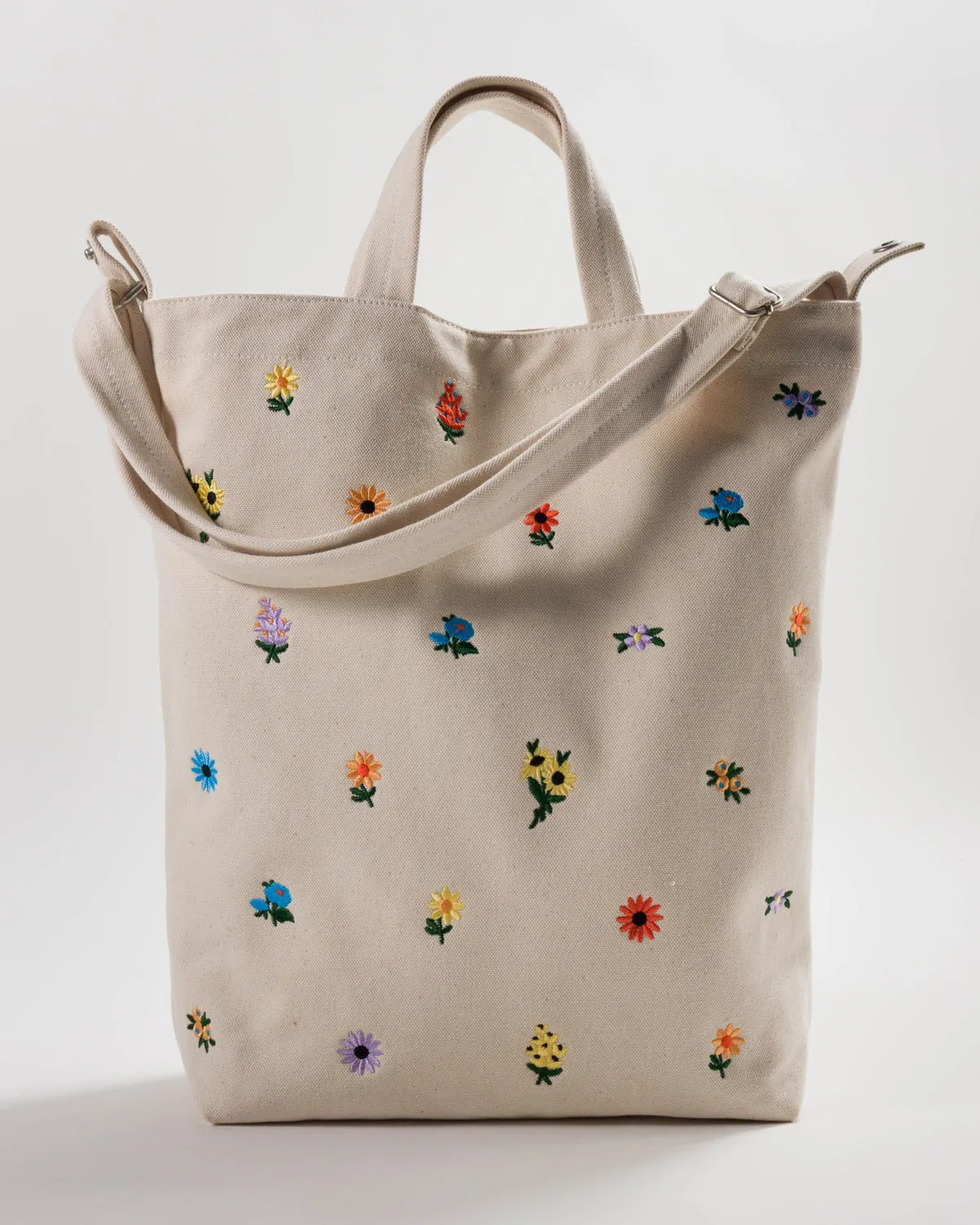 EMBROIDERED ZIP DUCK BAG