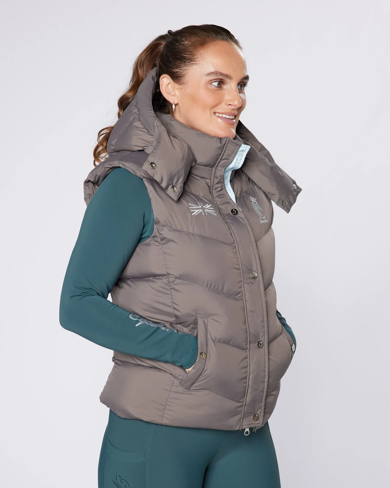 Exclusive Grey Gilet - Detachable Hood