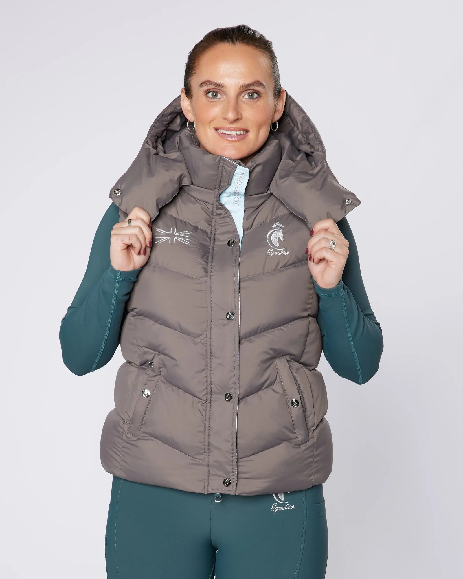 Exclusive Grey Gilet - Detachable Hood