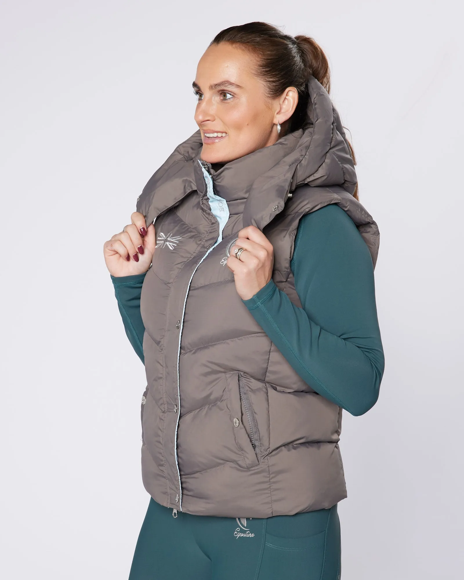 Exclusive Grey Gilet - Detachable Hood