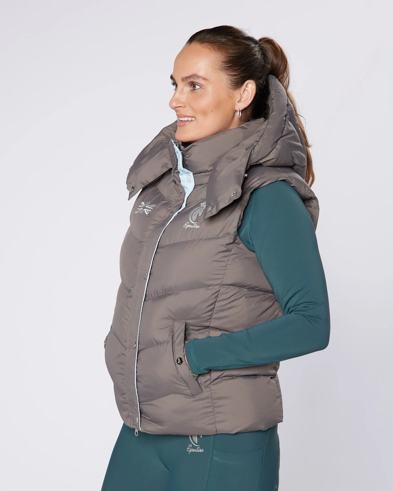 Exclusive Grey Gilet - Detachable Hood