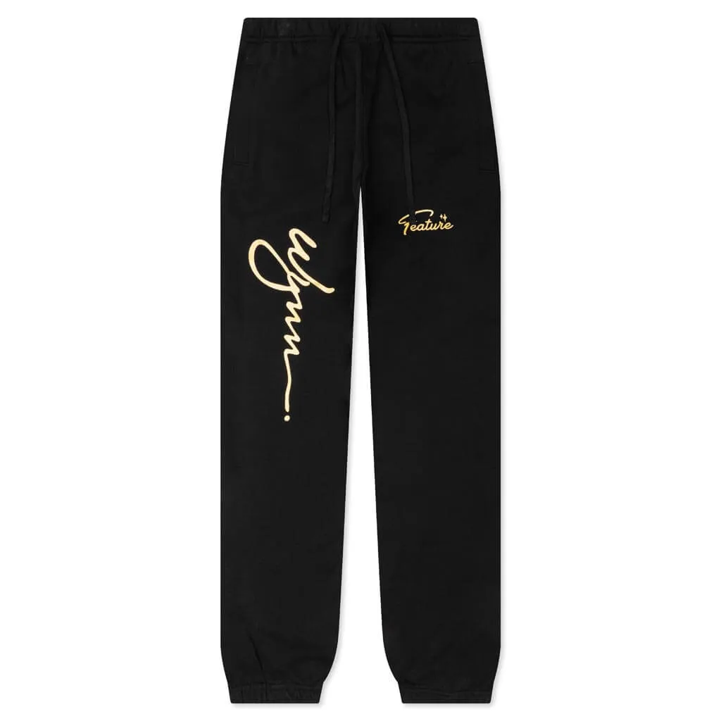 Feature x Wynn Shine Sweatpants - Black