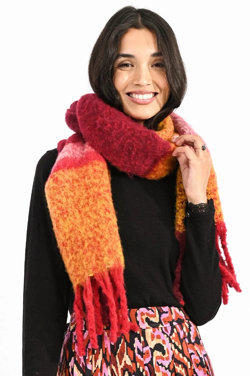 Fluffy Fringed Scarf