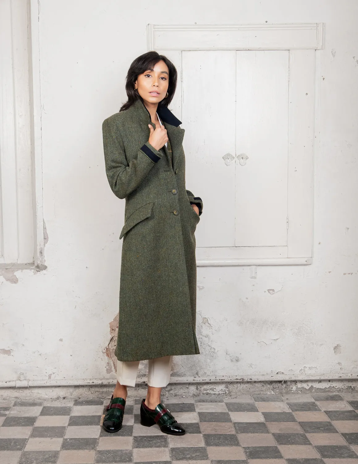 Fran Tweed Coat - Donegal Magee Tweed