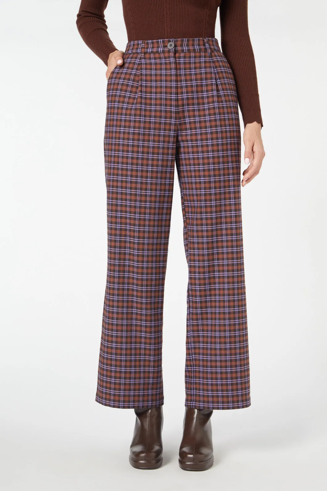 Frances Check Pant