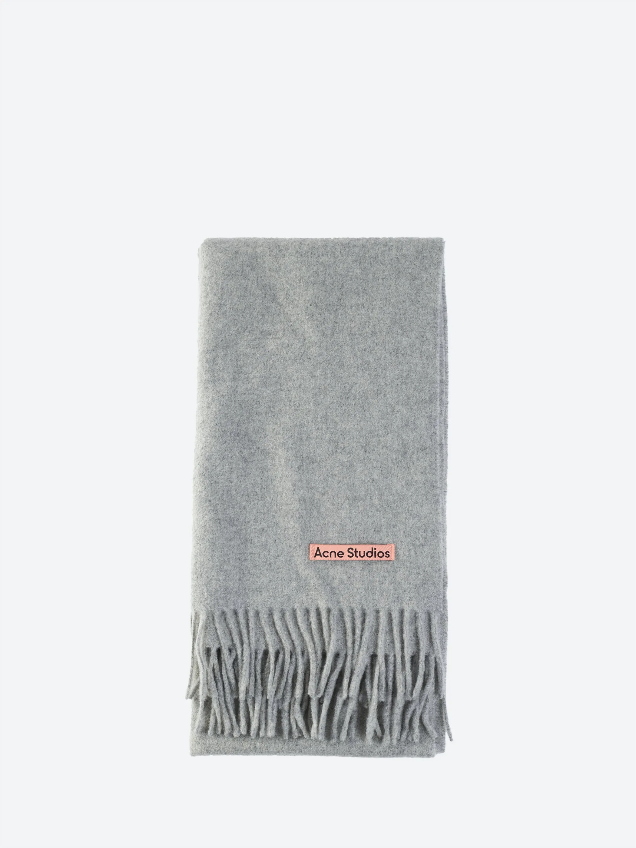 Fringe Wool Scarf - Narrow