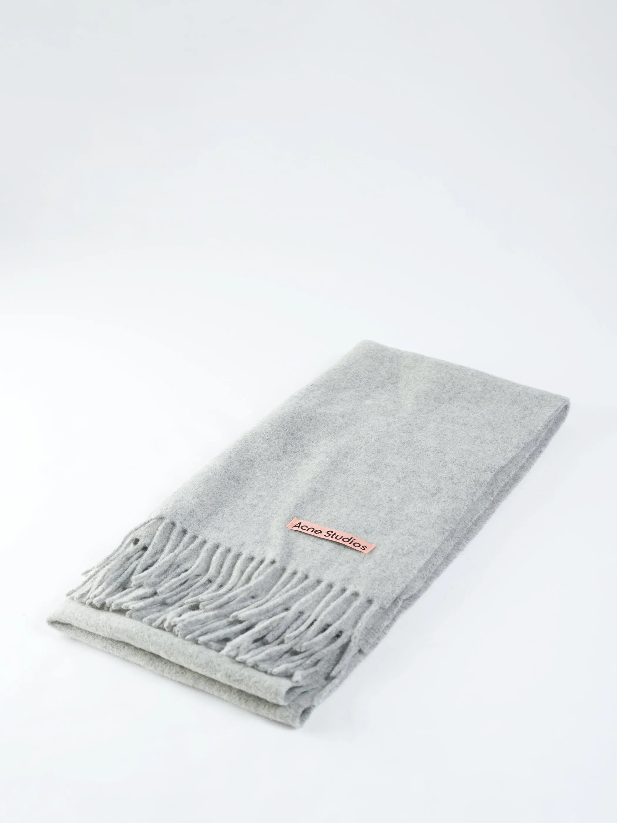 Fringe Wool Scarf - Narrow