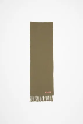 Fringe wool scarf - skinny