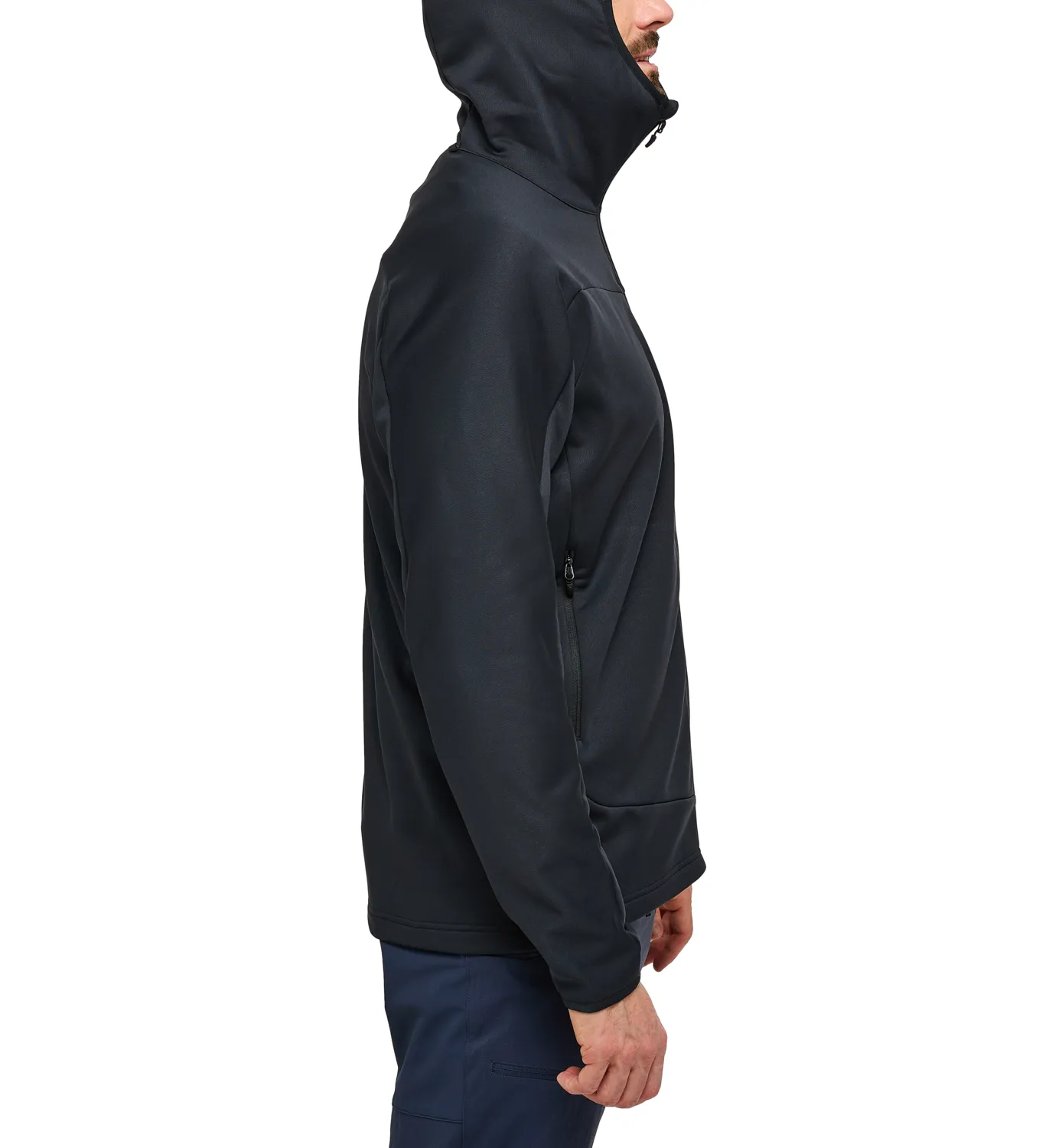 Haglöfs Men's Frost Mid Hood True Black Solid | Buy Haglöfs Men's Frost Mid Hood True Black Solid here | Outnorth