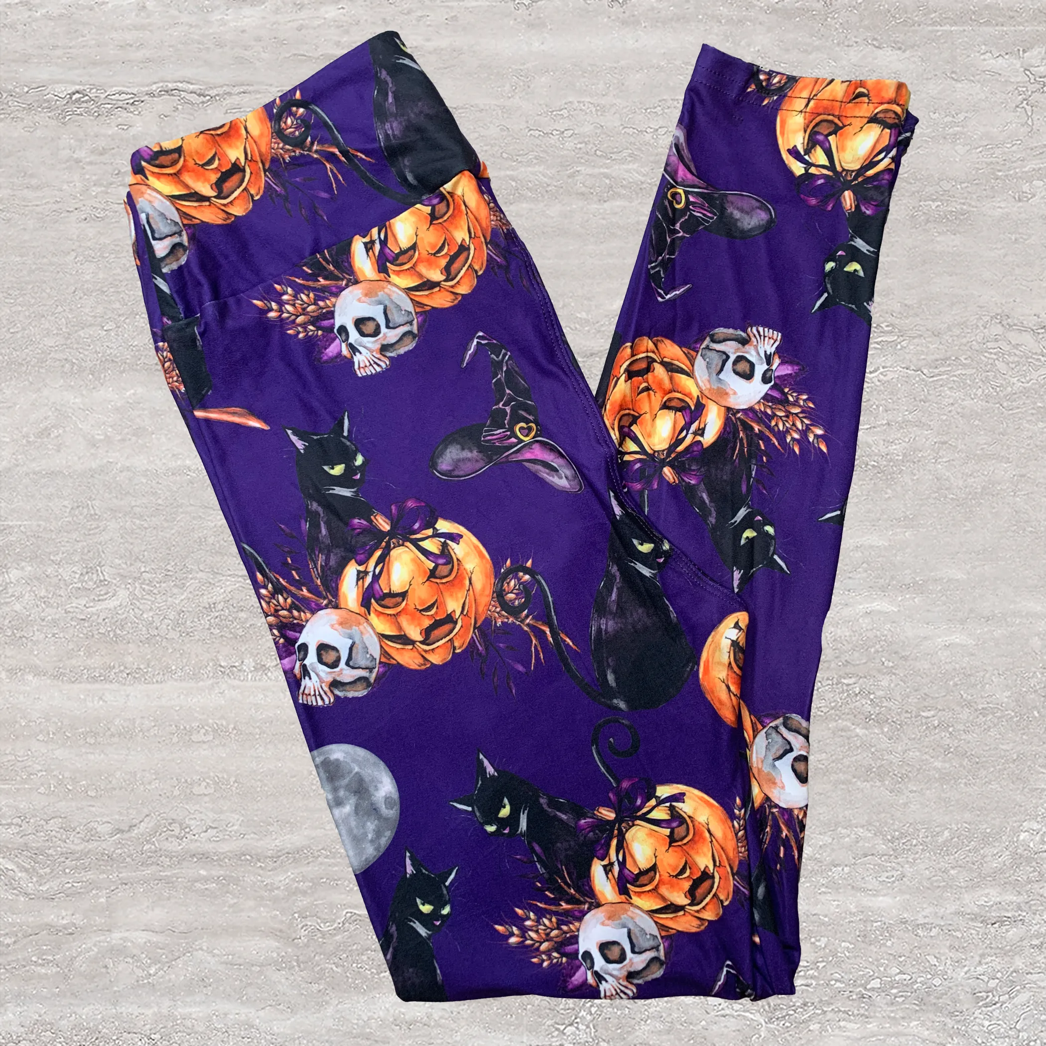 Halloween Cat Soft Leggings