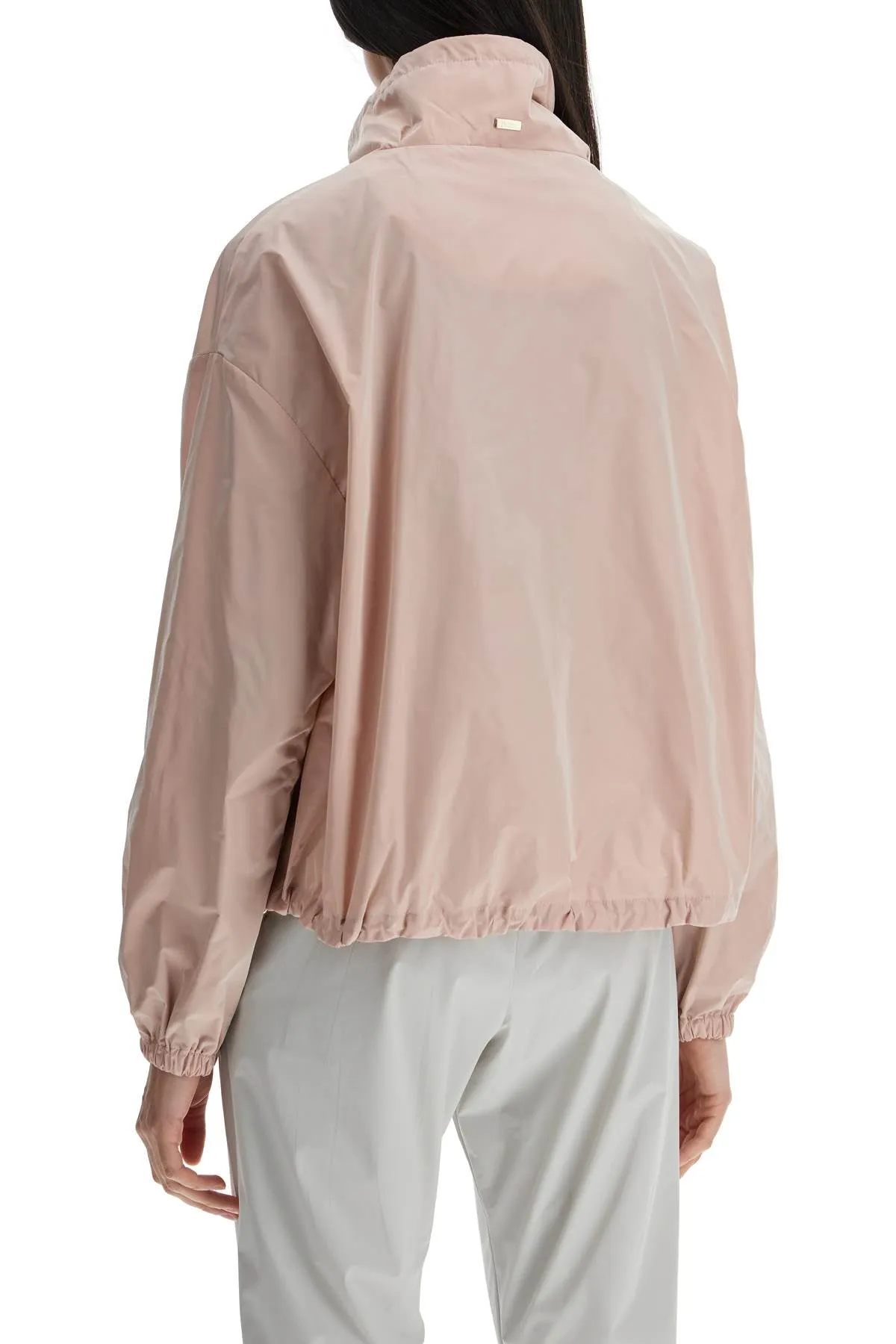 Herno Short Pink Techno Taffeta Jacket Made In Italy