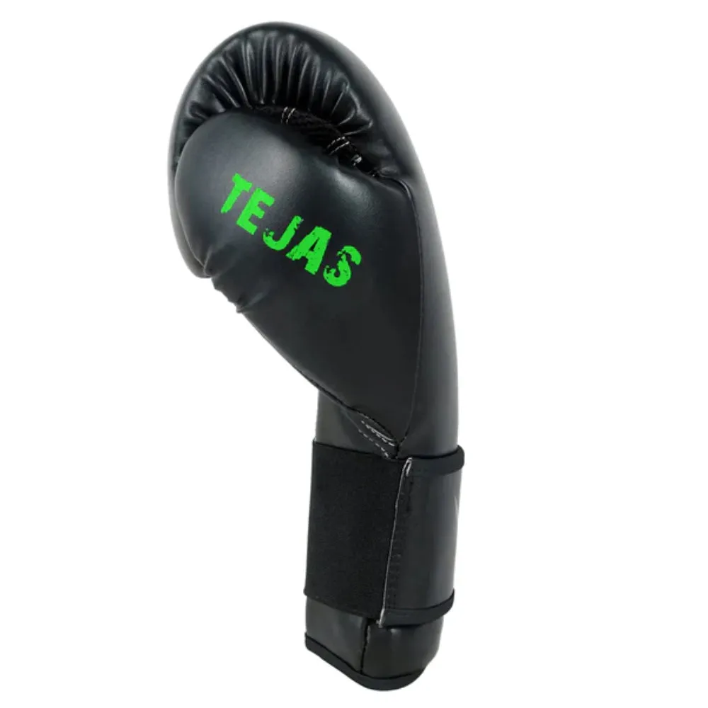 Invincible Tejas Fitness Training Boxing Gloves (Black/Green)