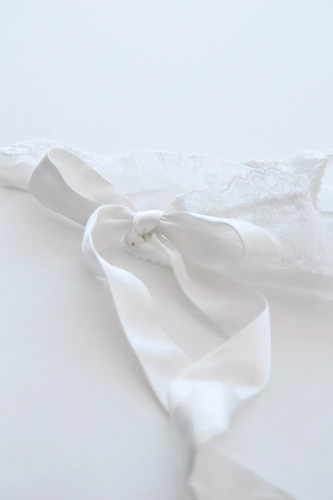 Ivory Tie Side Knicker