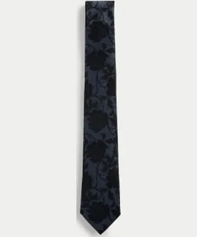 Jaeger Mens Slim Floral Pure Silk Tie