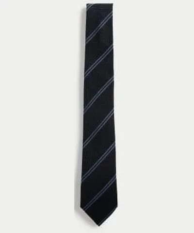 Jaeger Mens Slim Striped Pure Silk Tie