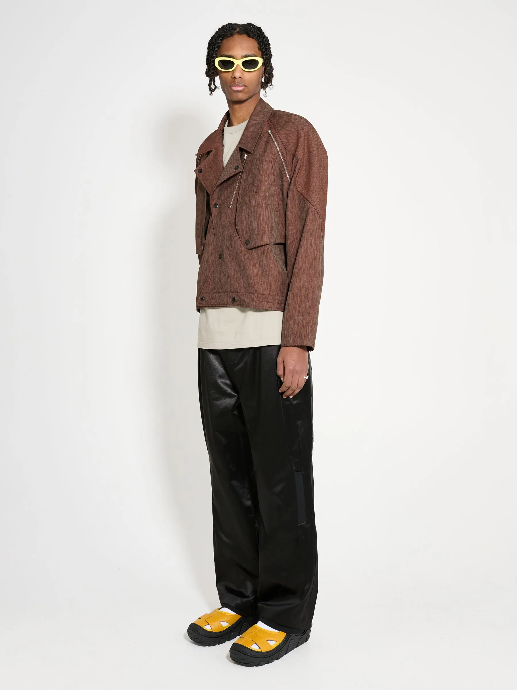 Kiko Kostadinov Tonino Utility Jacket Brown Sparrow