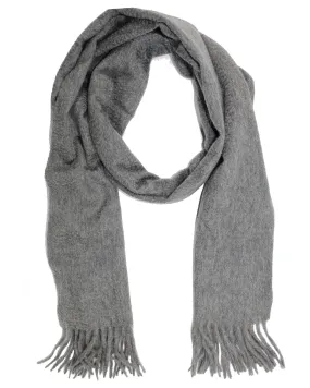 Kiton Cashmere Scarf Gray - Fringe