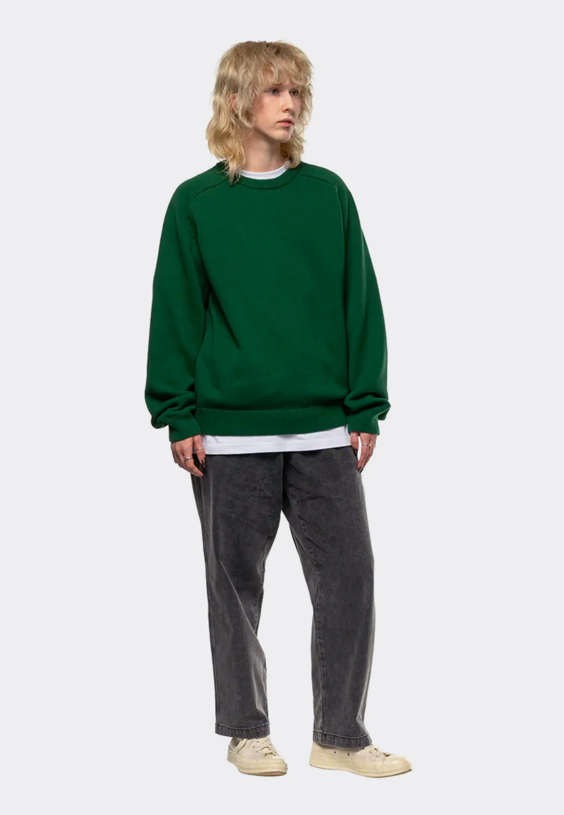 Knit Sweater - Forest Green