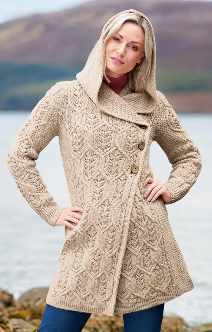 Ladies Aran Leaf Coat