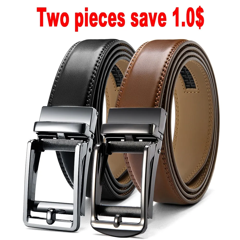 Leather Belt  Automatic Genuine Leather