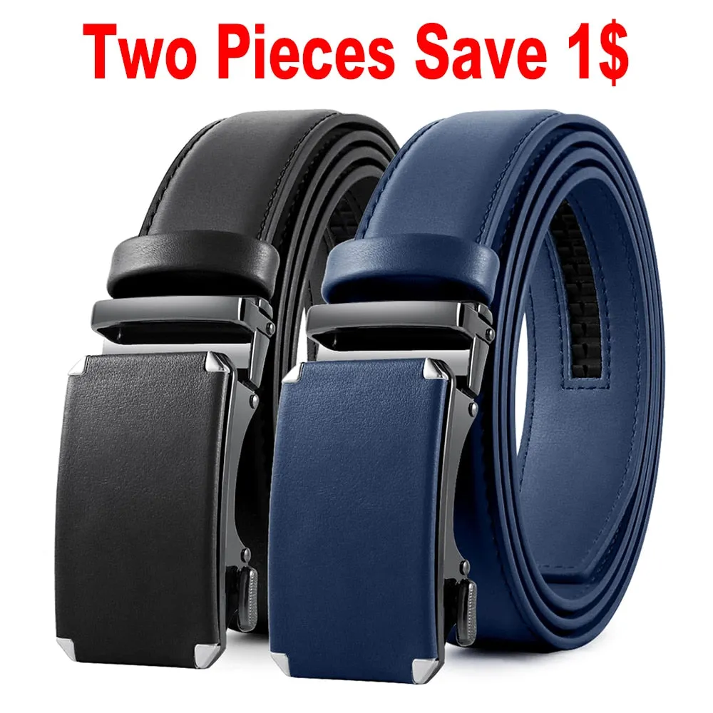 Leather Belt  Automatic Genuine Leather