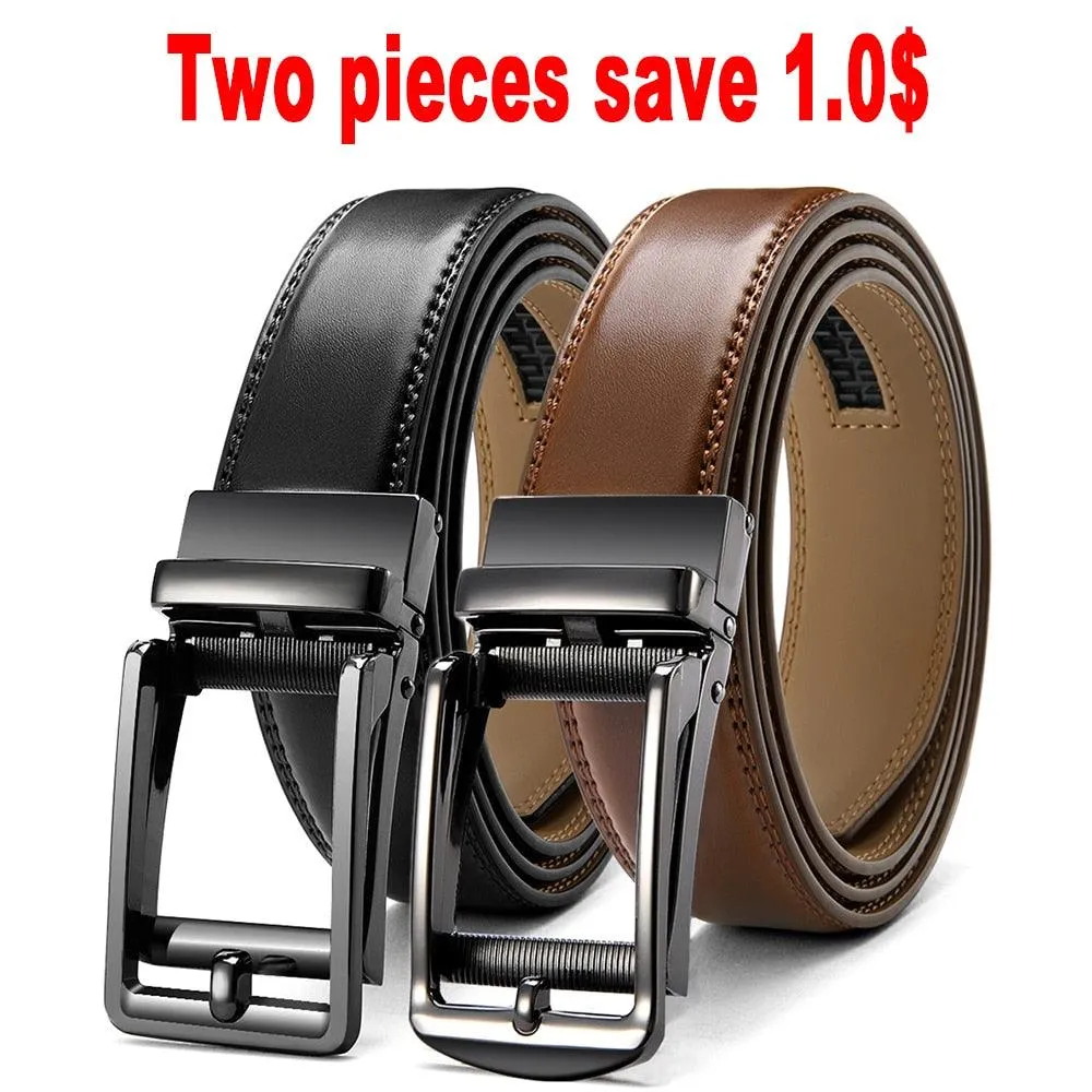 Leather Belt  Automatic Genuine Leather