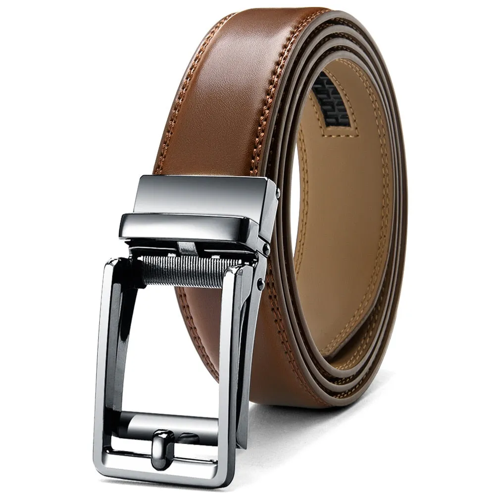 Leather Belt  Automatic Genuine Leather