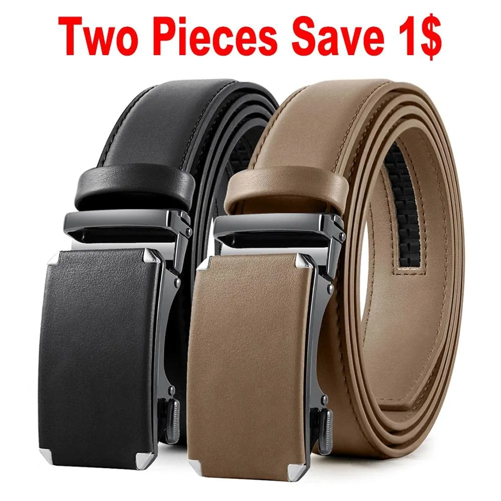 Leather Belt  Automatic Genuine Leather