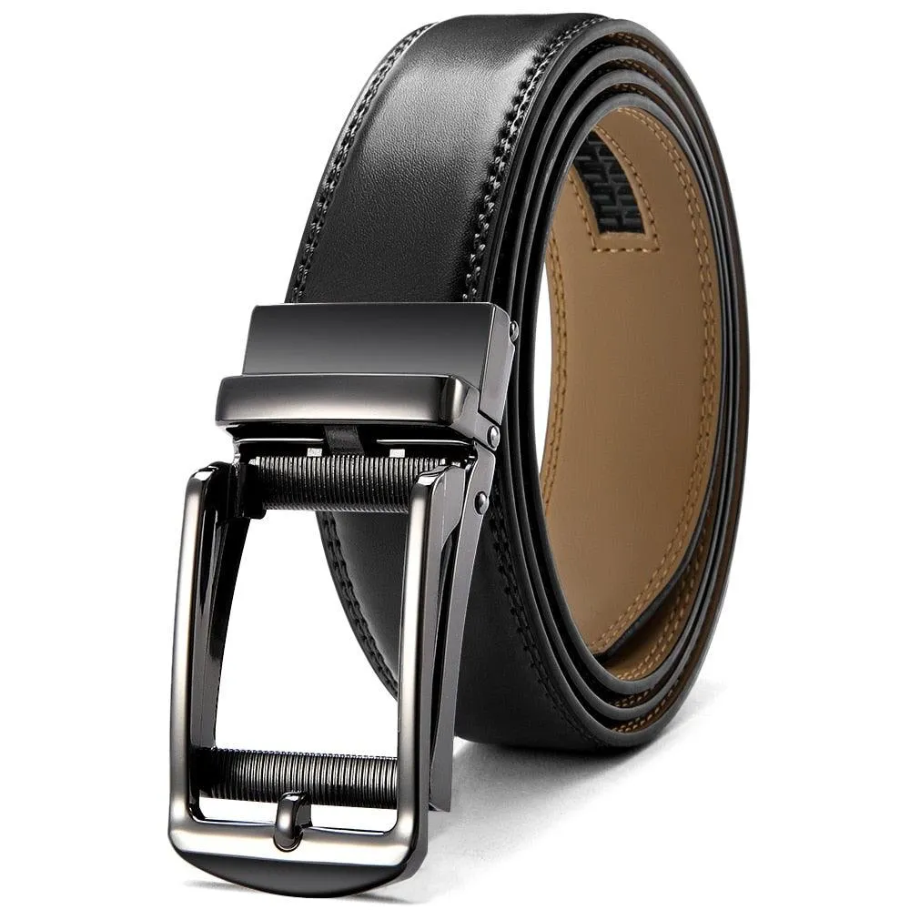 Leather Belt  Automatic Genuine Leather