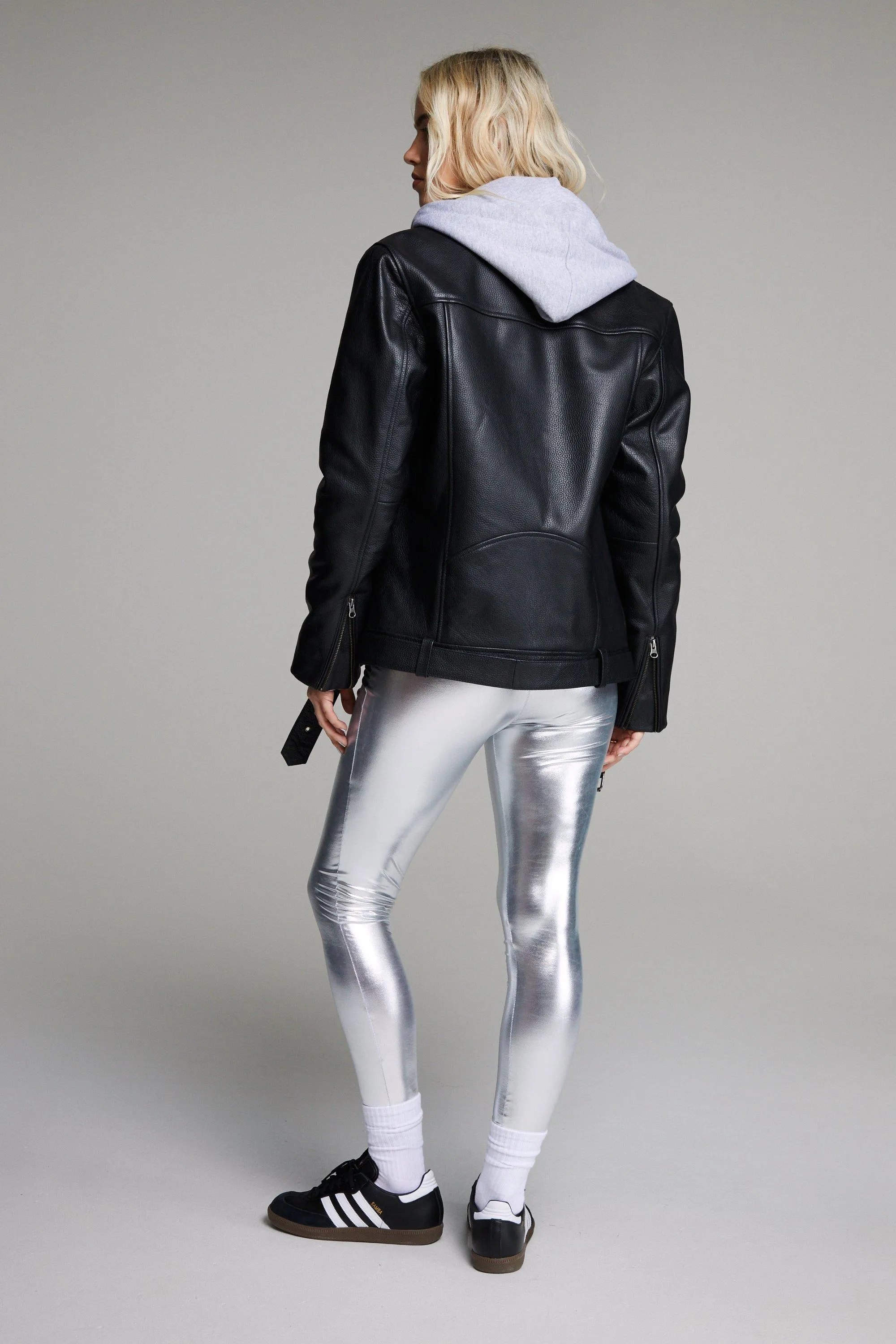 Leggings | Metallic High Waisted Leggings | NastyGal