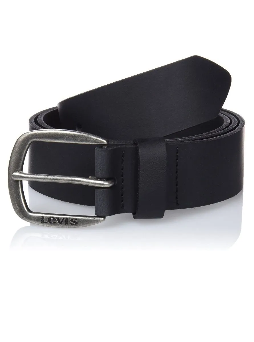 Levi's® Andelle Leather Logo Belt Black