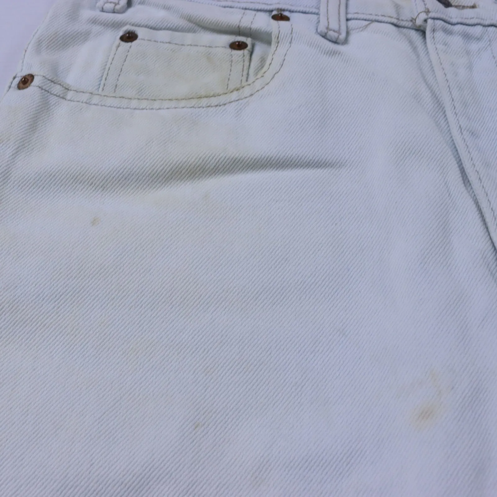 Levi's 516 White Jeans