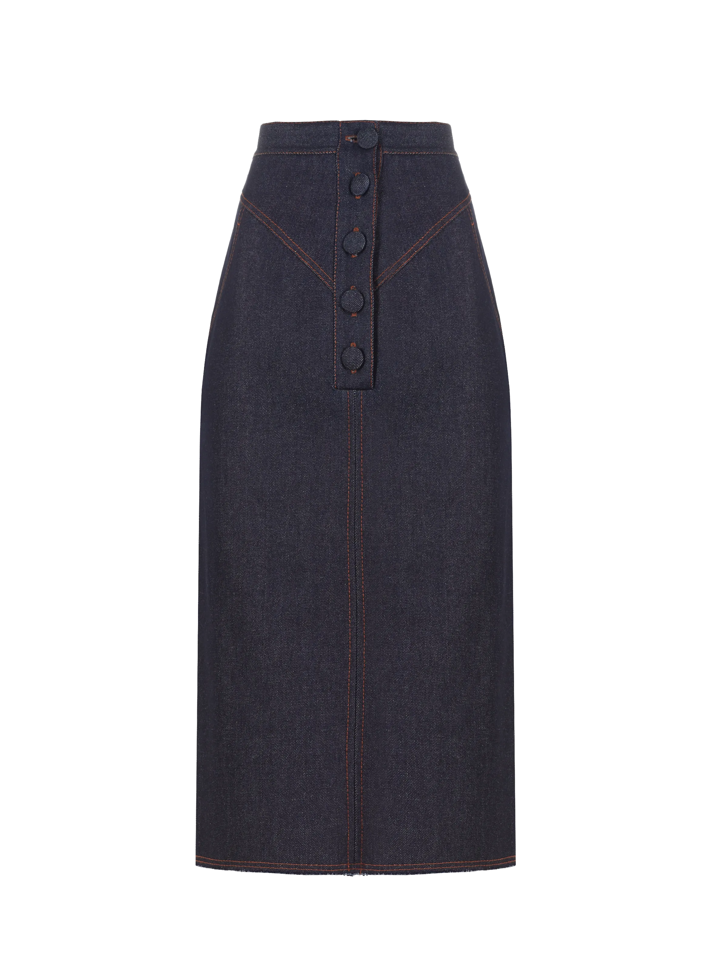 LIYA  Denim pencil skirt - Blue