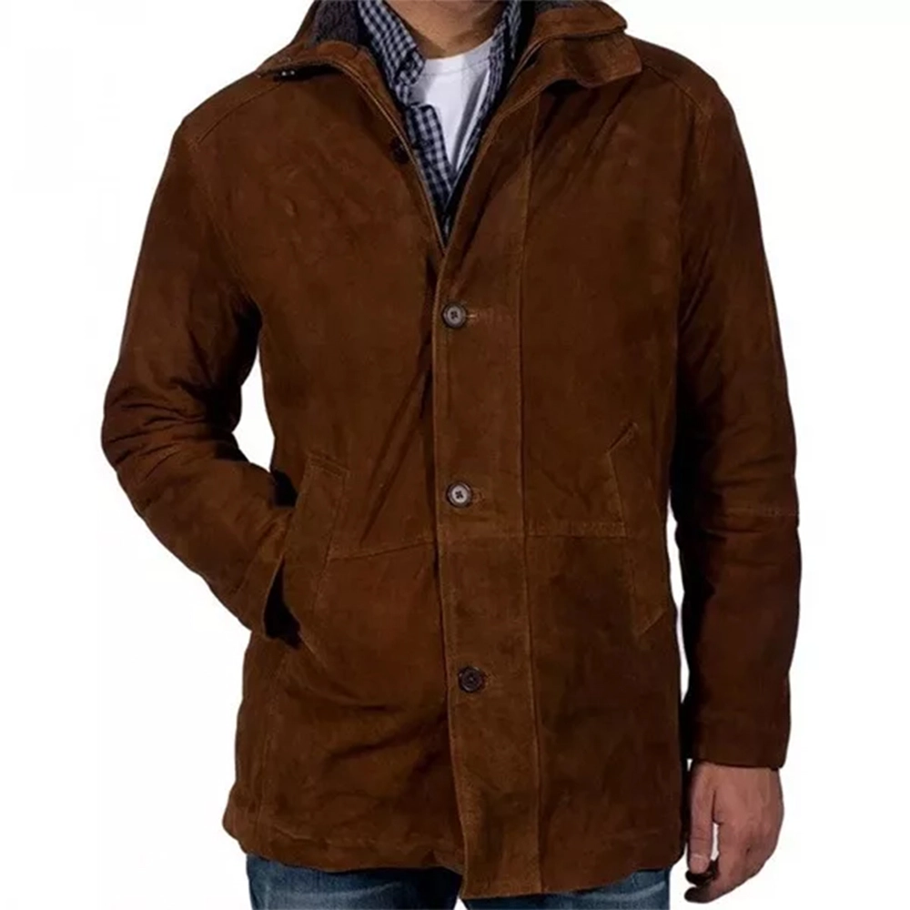 Longmire Coat | Sheriff Walt Brown Leather Coat