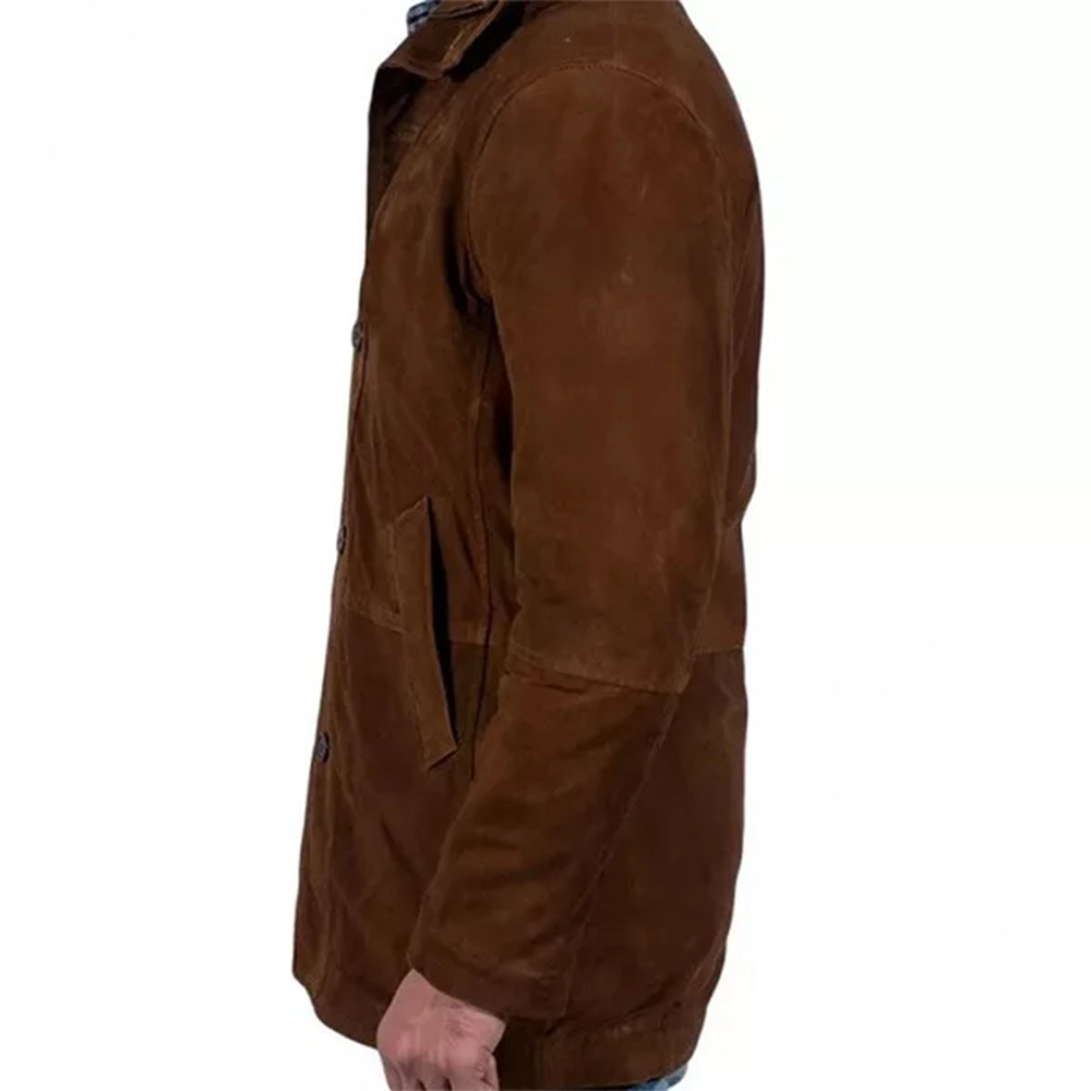 Longmire Coat | Sheriff Walt Brown Leather Coat