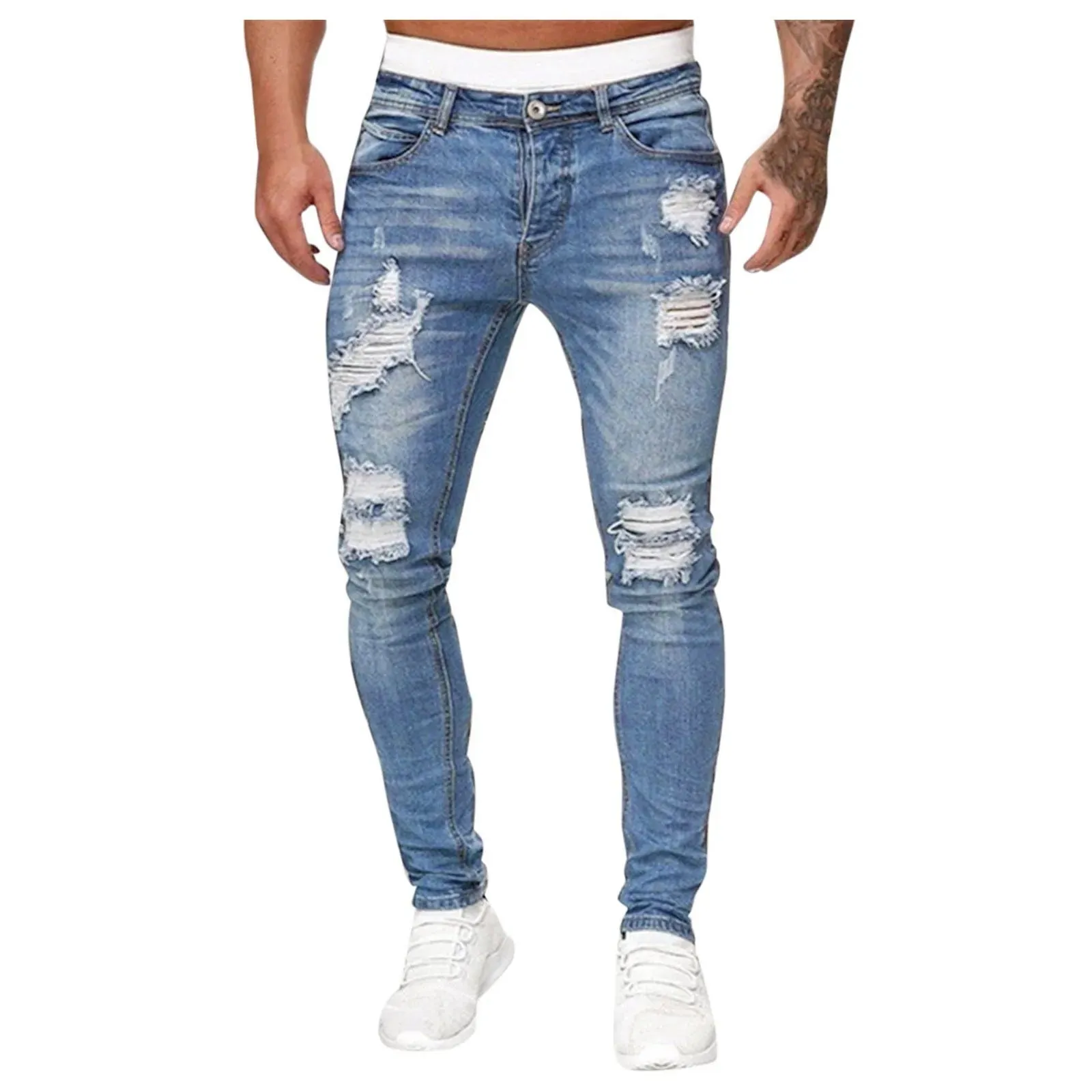 Martin - Jeans déchirés en denim urbain