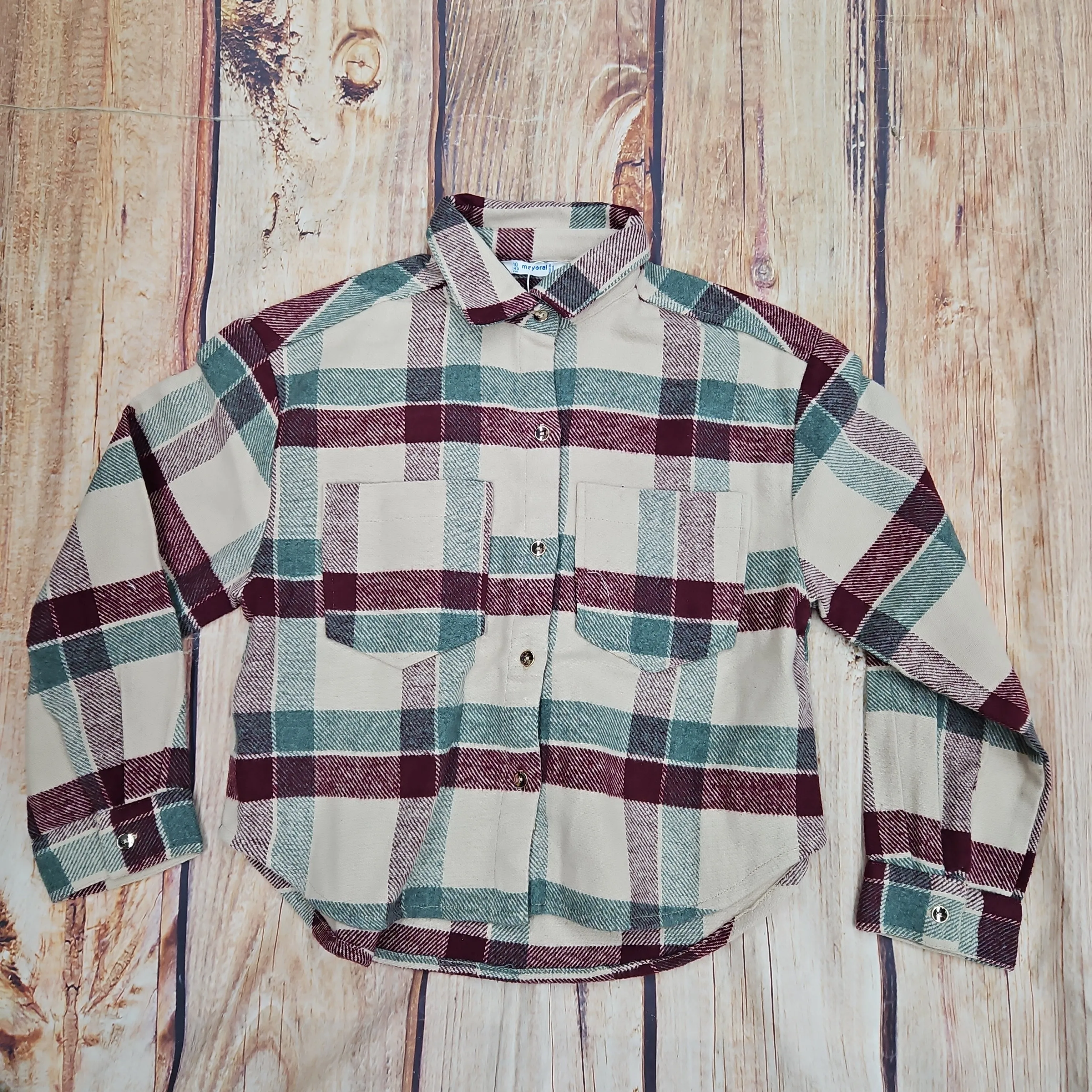 MAYORAL CHECKED OVERSHIRT 7180