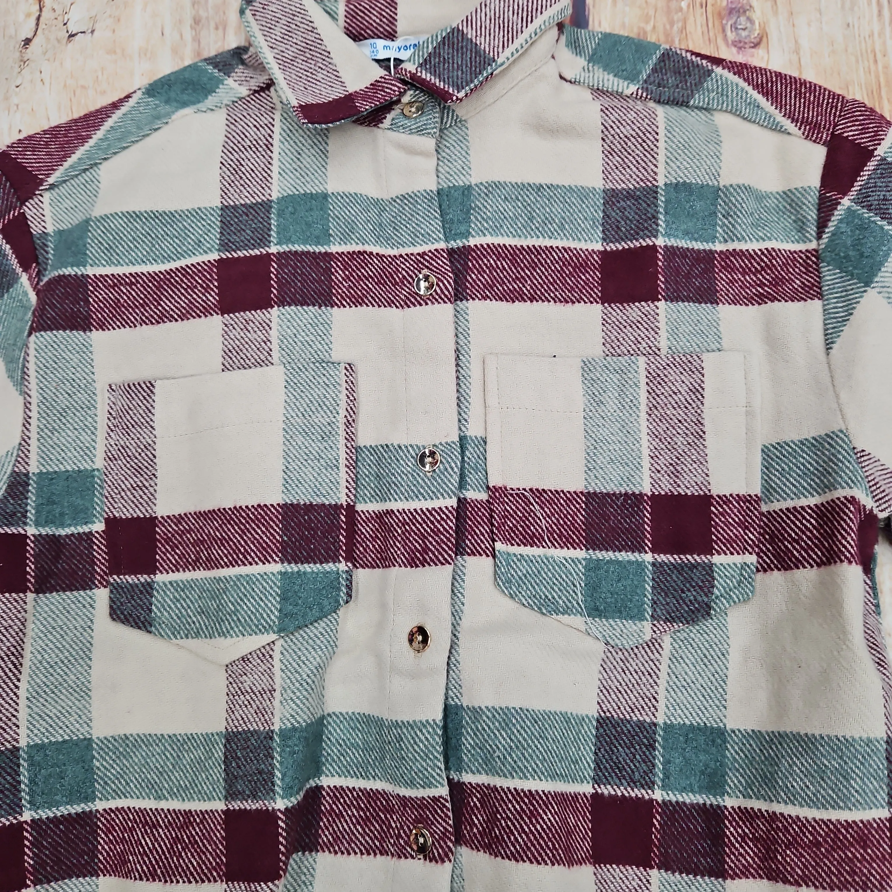 MAYORAL CHECKED OVERSHIRT 7180