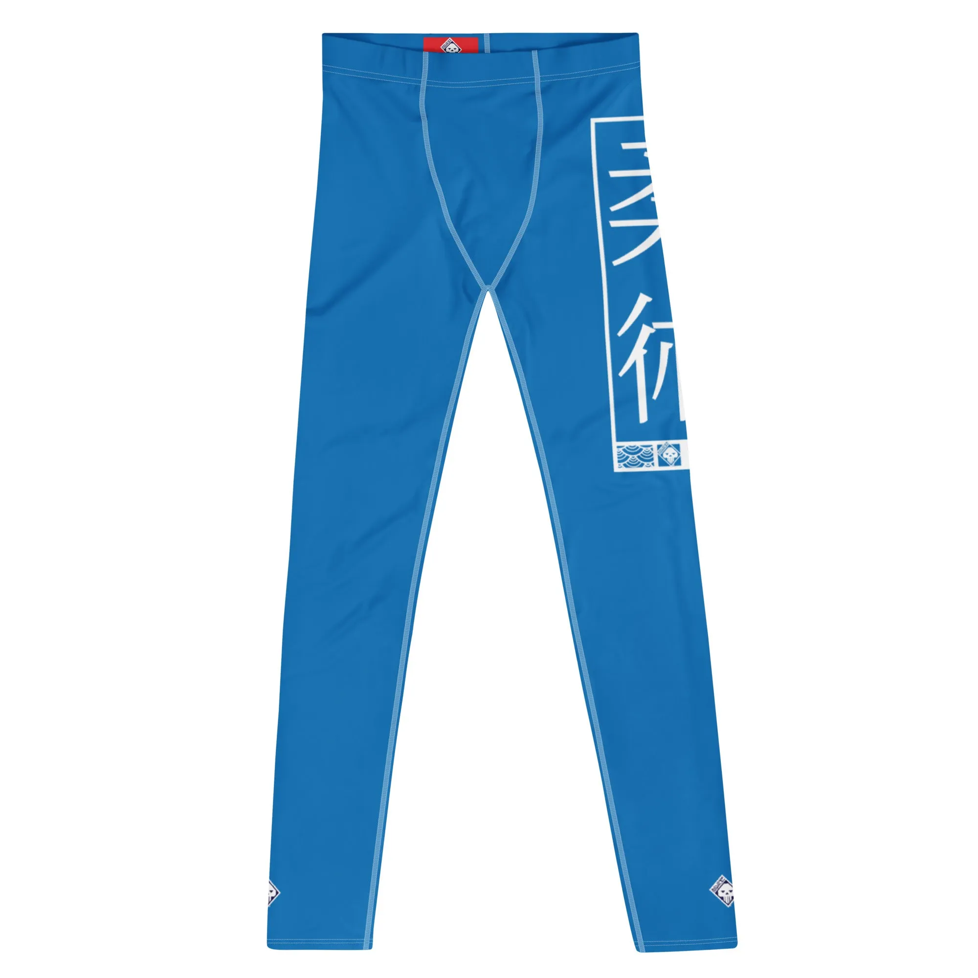 Men's Athletic Workout Leggings For Jiu Jitsu 004 - Azul