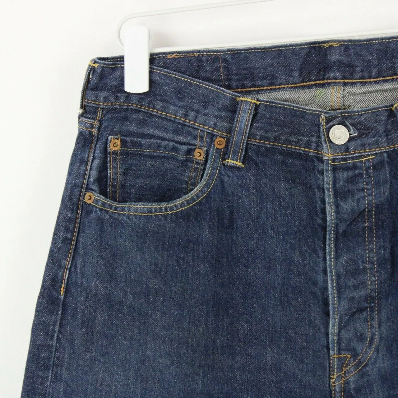 Mens LEVIS 501 Jeans Dark Blue | W33 L30