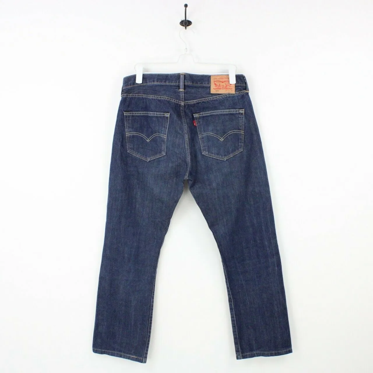 Mens LEVIS 501 Jeans Dark Blue | W33 L30