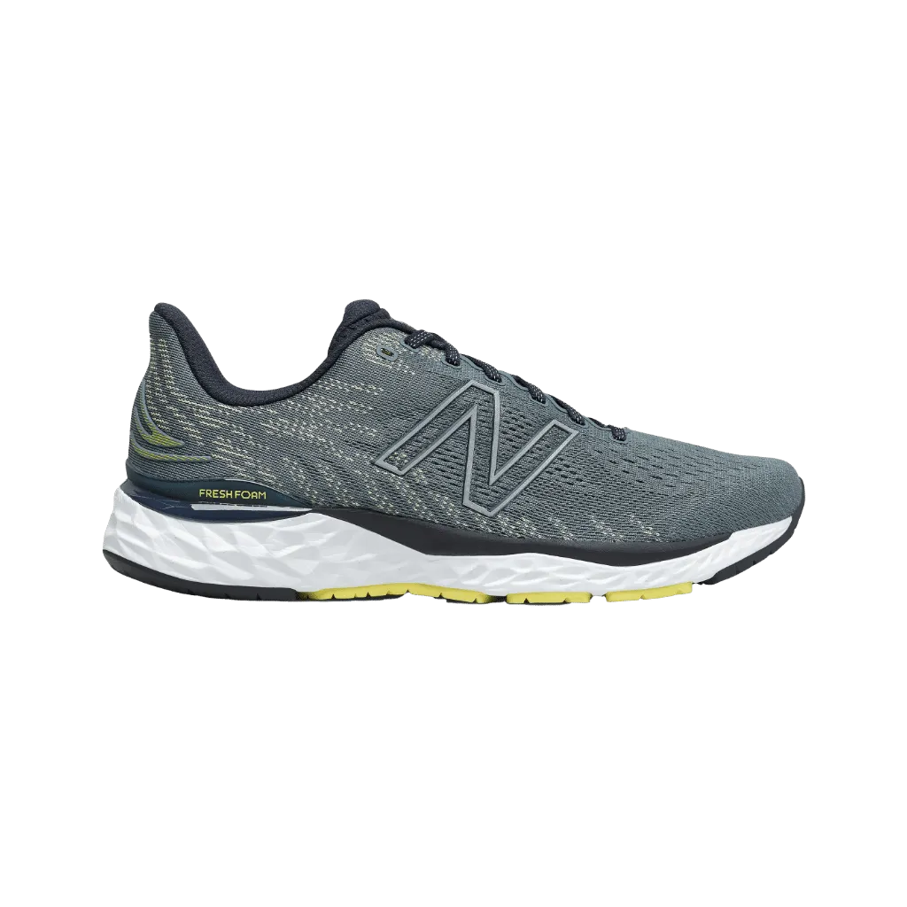 Men's New Balance Fresh Foam 880 v11, Sulphur Yellow/Deep Ocean Grey, 8.5 D Medium