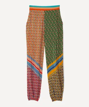 Mixed Cashew Scarf Trousers