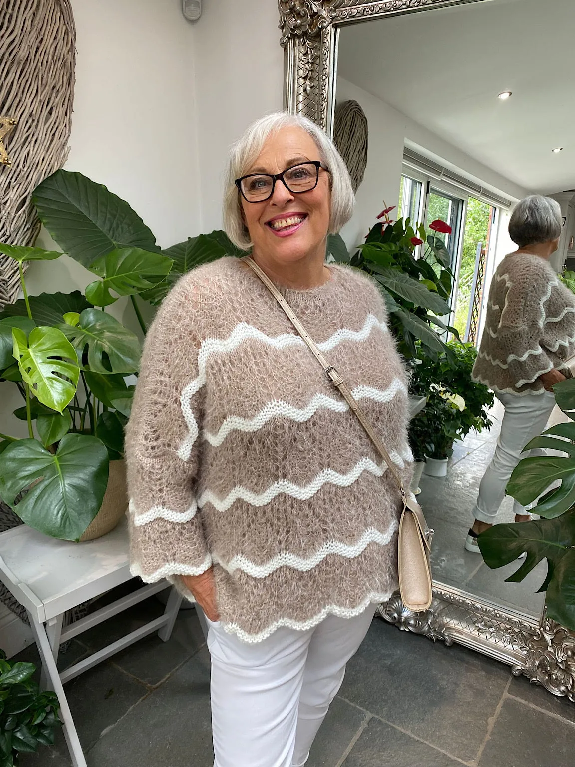 Mocha Luxury Fluffy Jumper Sharon