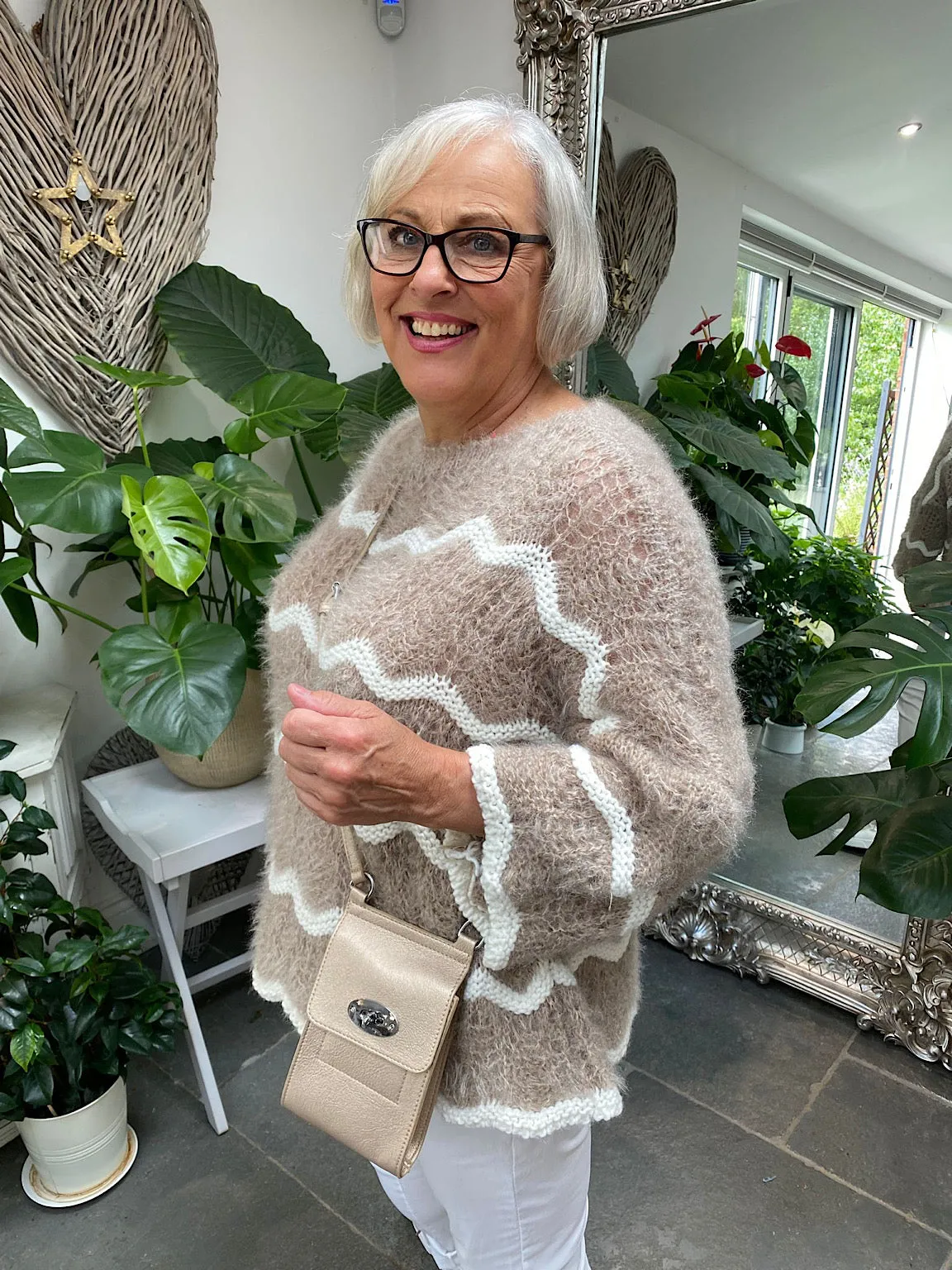 Mocha Luxury Fluffy Jumper Sharon