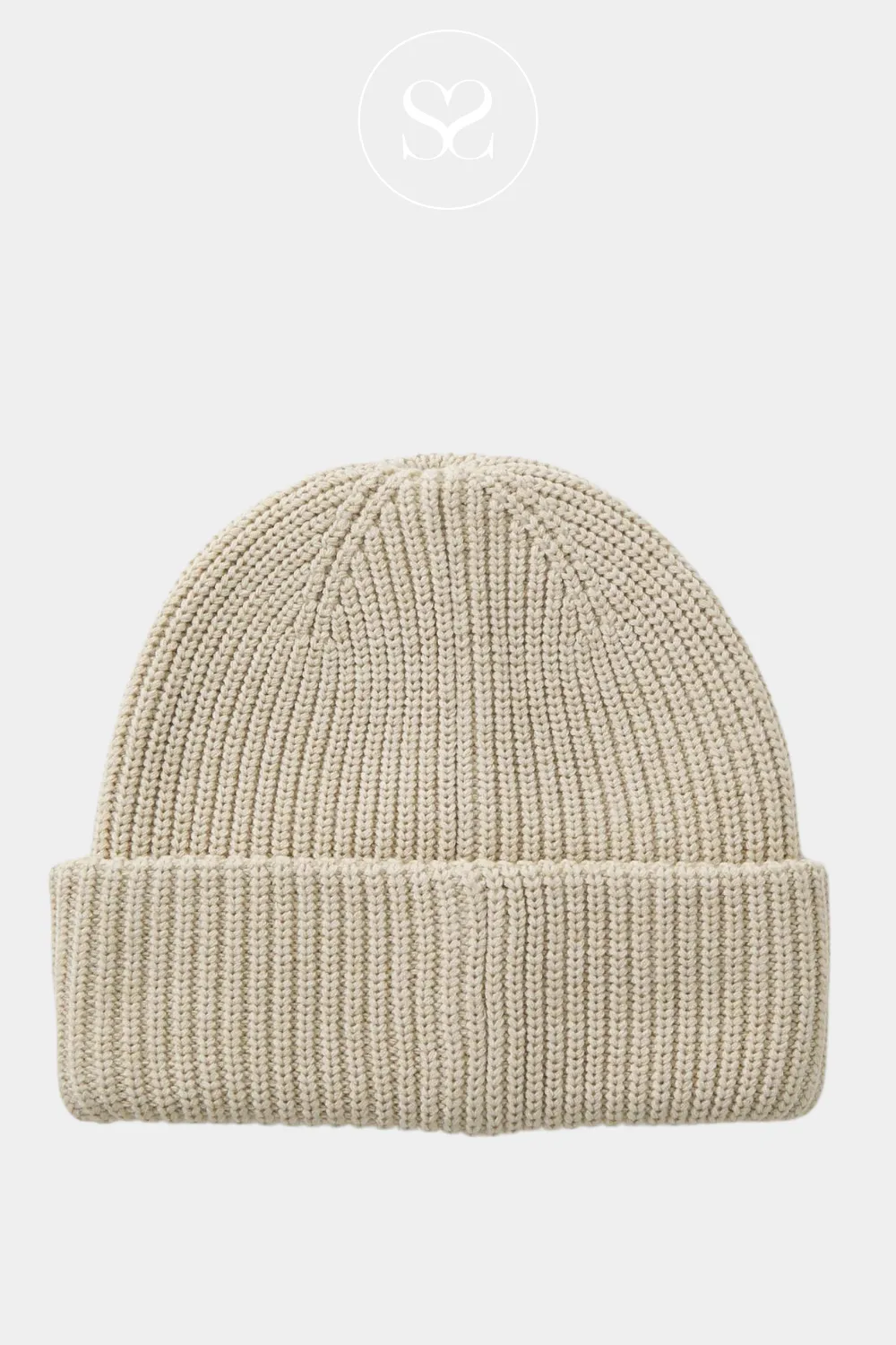 MOSS COPENHAGEN - RACHELLE BEANIE HAT OATMEAL