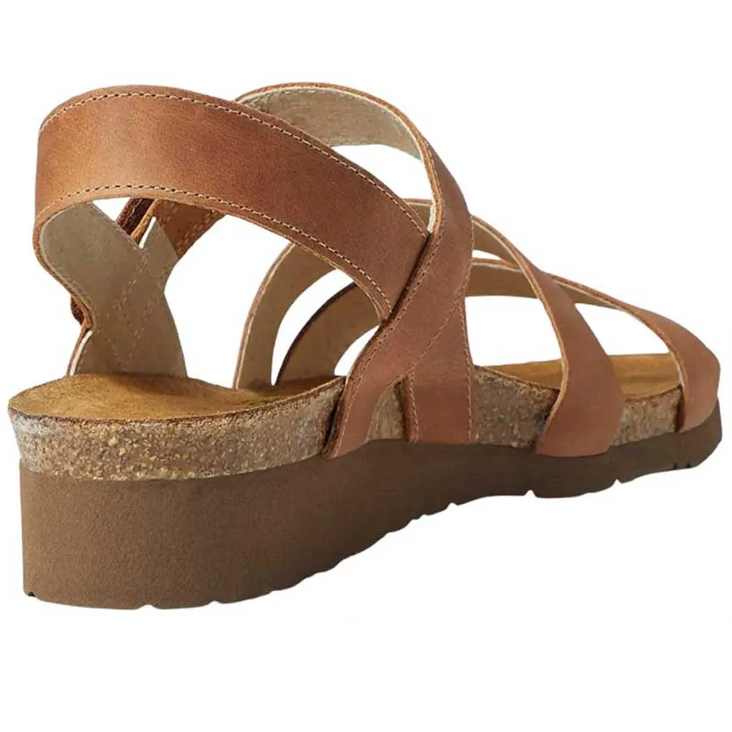 Naot Kayla Sandal Latte Brown Leather (Women's)