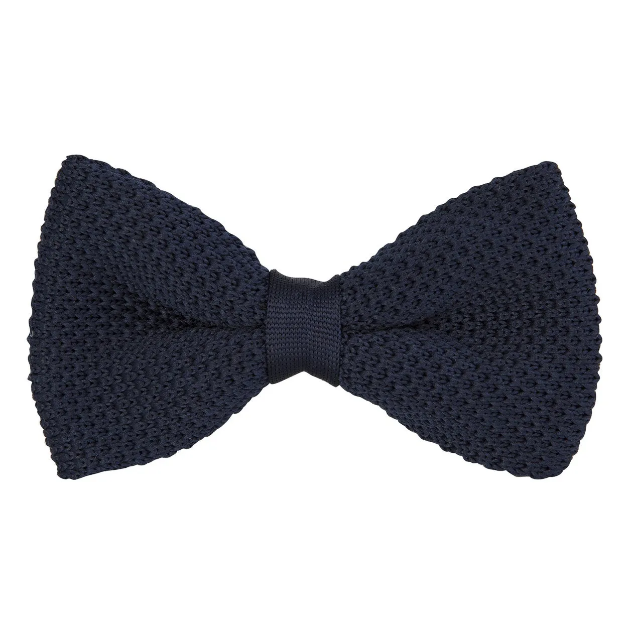 Navy Knitted Bow Tie