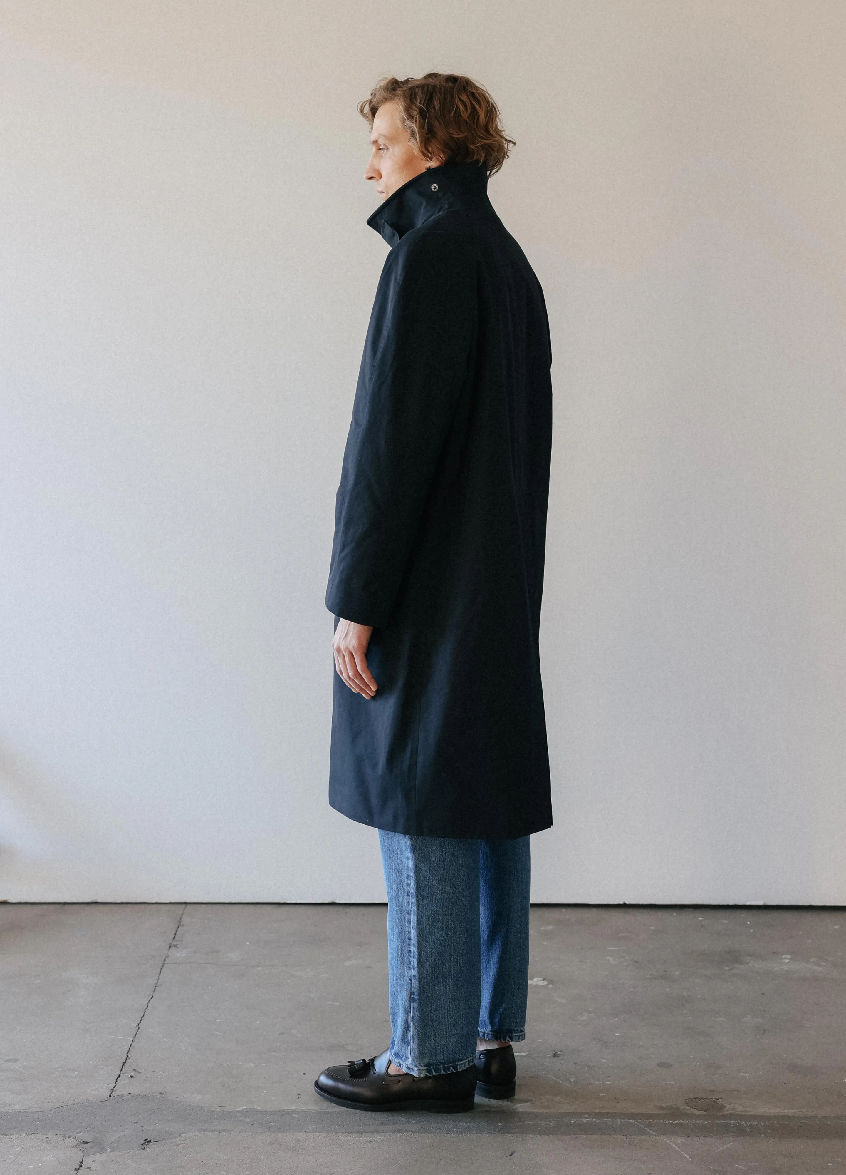 Nelson Raglan Coat - Navy